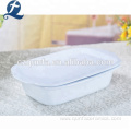 Rectangular Large Ceramic Baking Loaf Pan With Lid